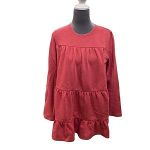 Anthropologie Saturday Sunday babydoll tired swing sweatshirt tunic size M nwot
